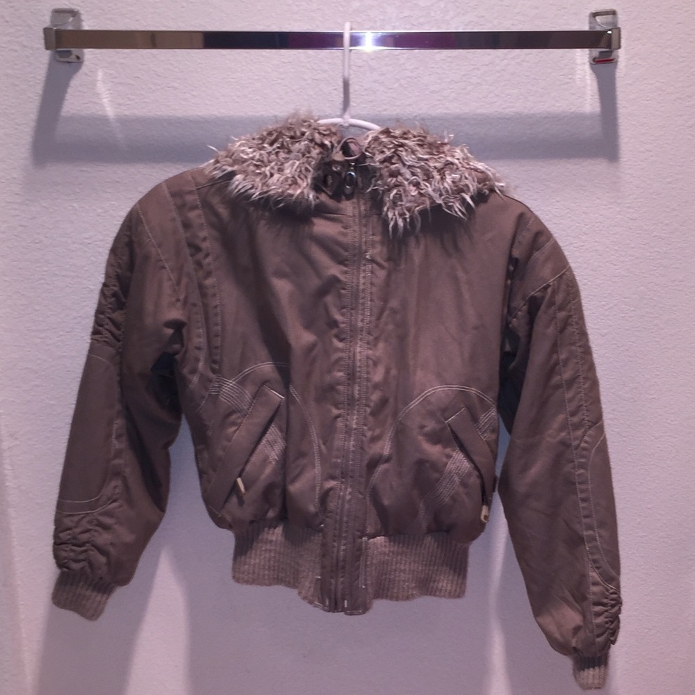 Tan Obermeyer Women’s Padded Zip-Up Jacket